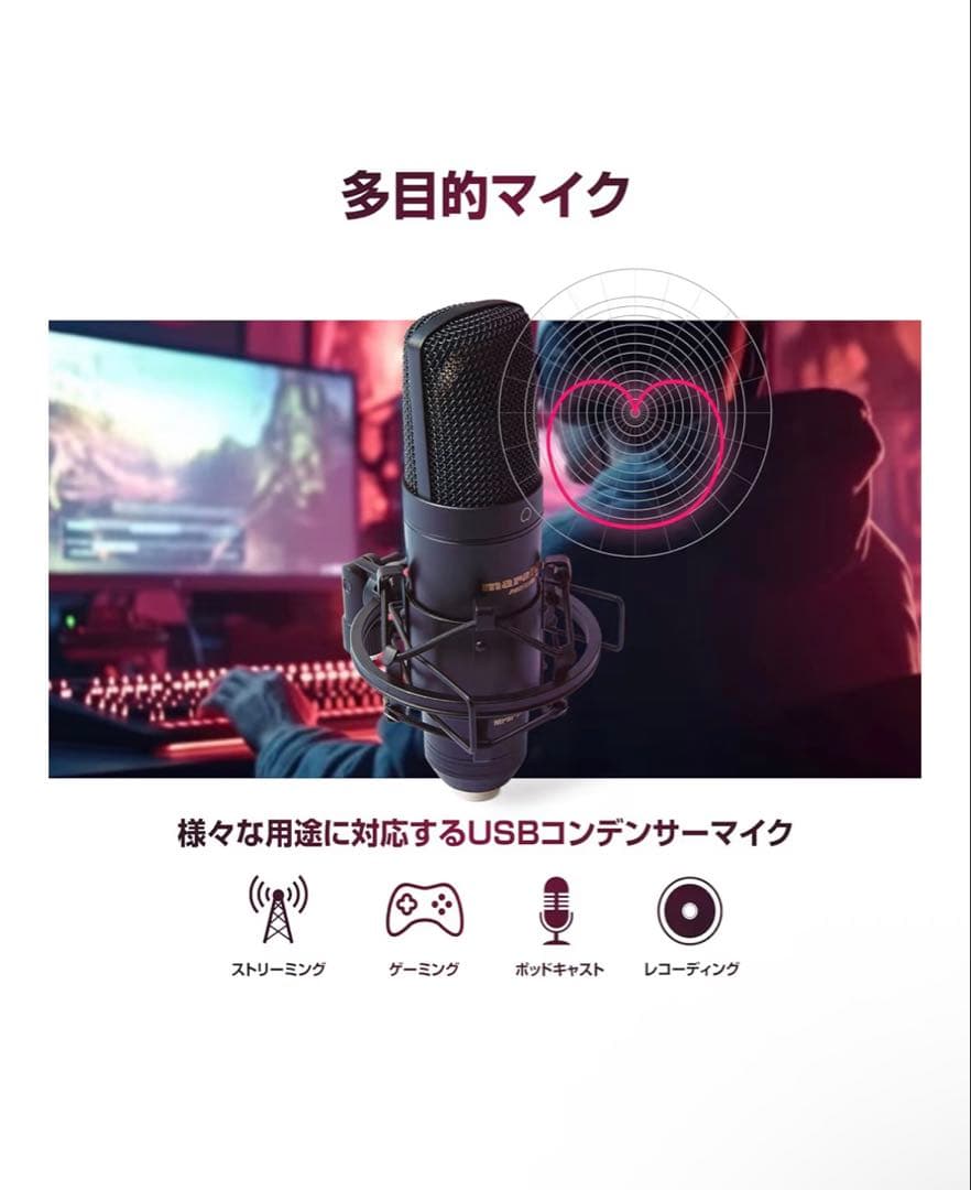 marantz proコンデンサーマイク MPM-2000U 保管用ケースセット