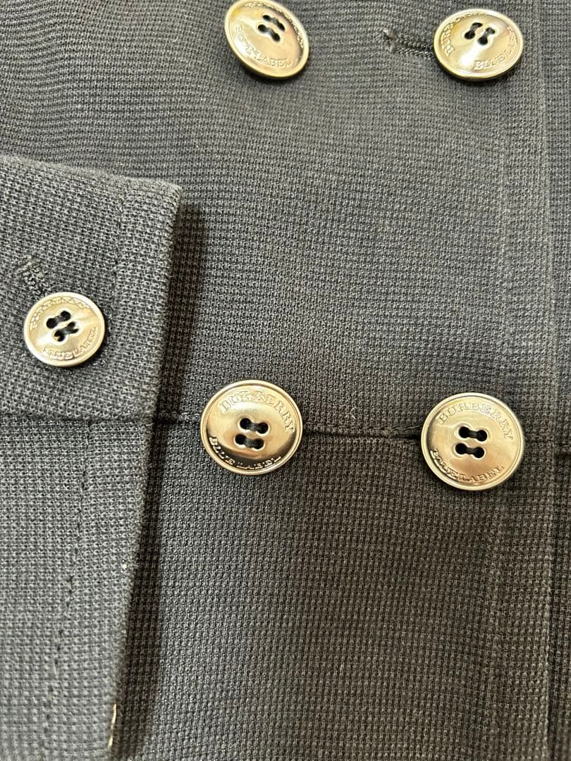 BURBERRY BLUE LABELブラック ダブルブレスト ジャケット