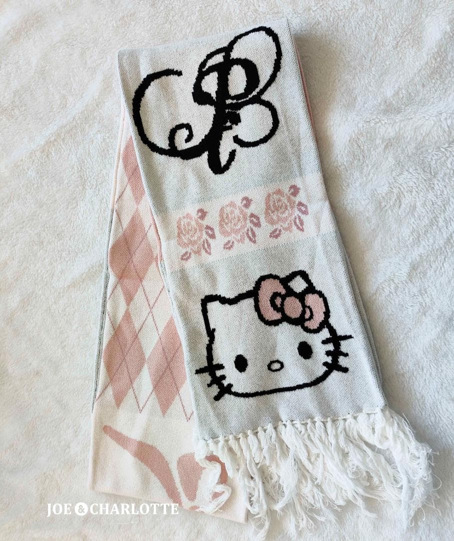 小物 PELLICULE HELLOKITTY hug knit muffler