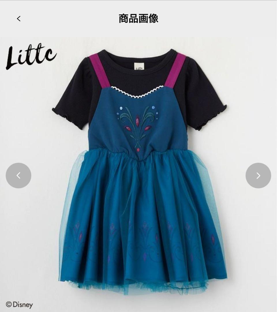 【新品タグ付き♡100㎝】アナ雪 Littcワンピースセット しまむら