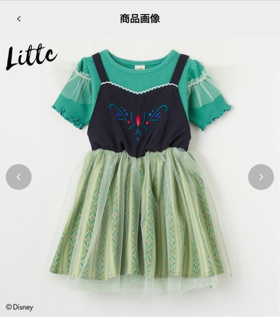 【新品タグ付き♡100㎝】アナ雪 Littcワンピースセット しまむら