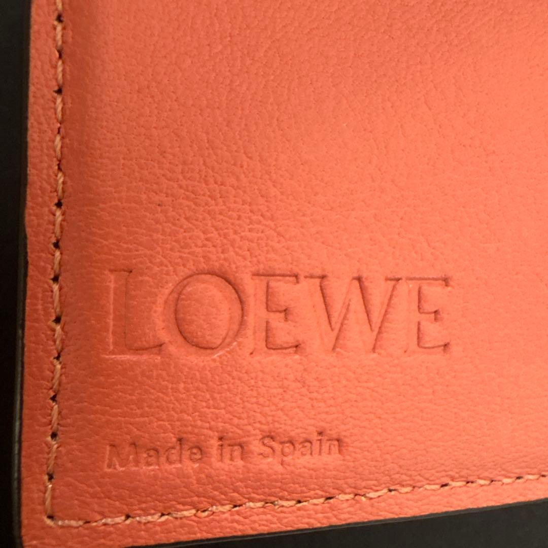LOEWE トライフォールドウォレット　三つ折り財布　ライトオーツハニー