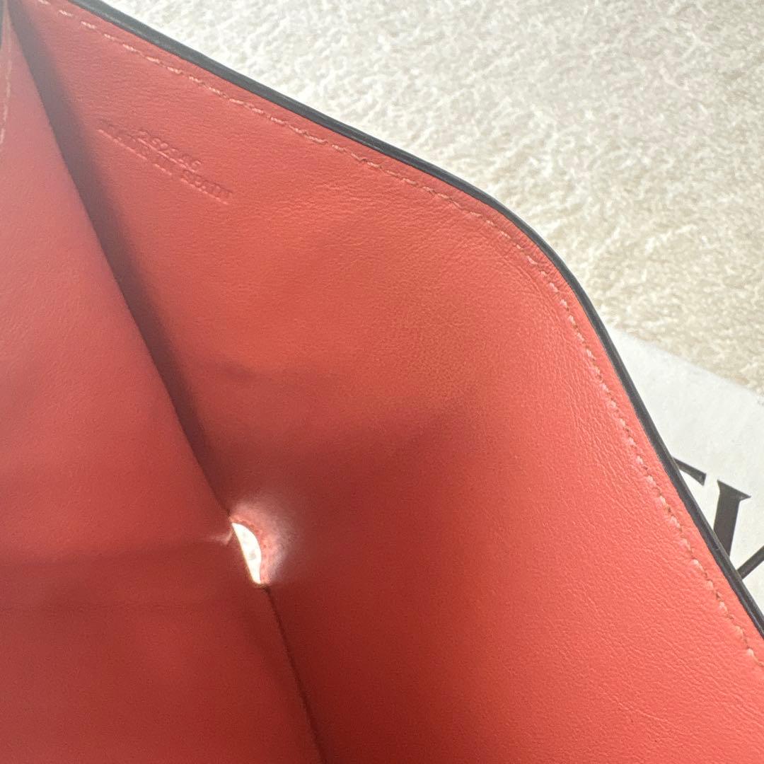 LOEWE トライフォールドウォレット　三つ折り財布　ライトオーツハニー