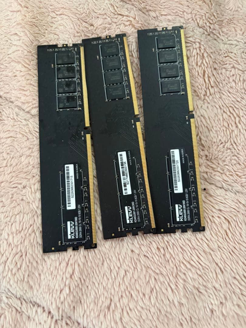 KLEVV DDR4 PC4-21300 8GB 3枚