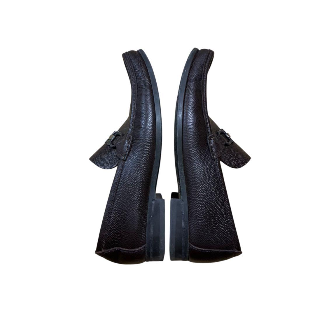 Salvatore Ferragamo シボ革 ビット ドライビングシューズ