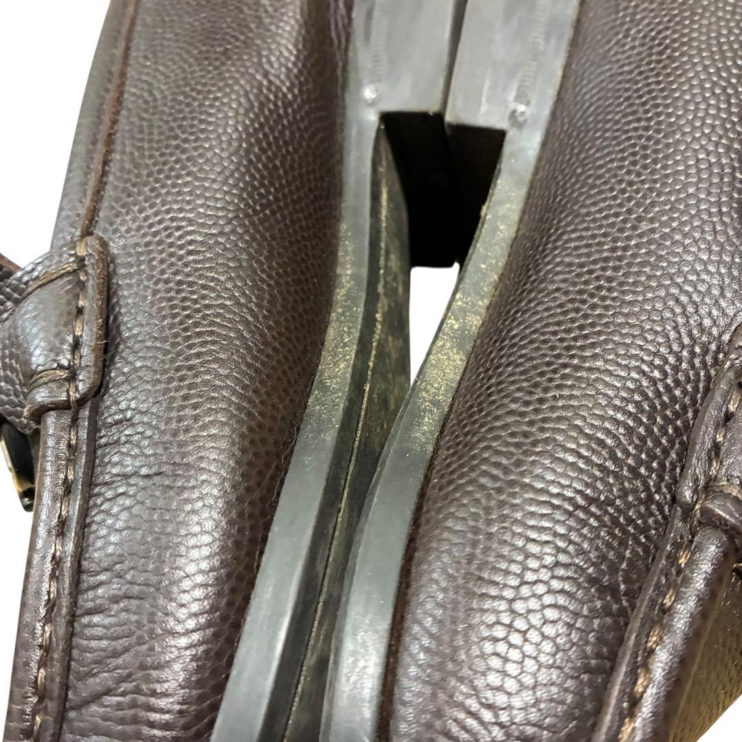 Salvatore Ferragamo シボ革 ビット ドライビングシューズ