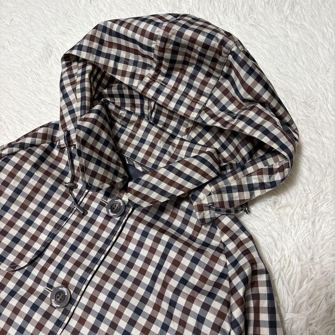 アクアスキュータム Aquascutum クラブチェック レインコート L