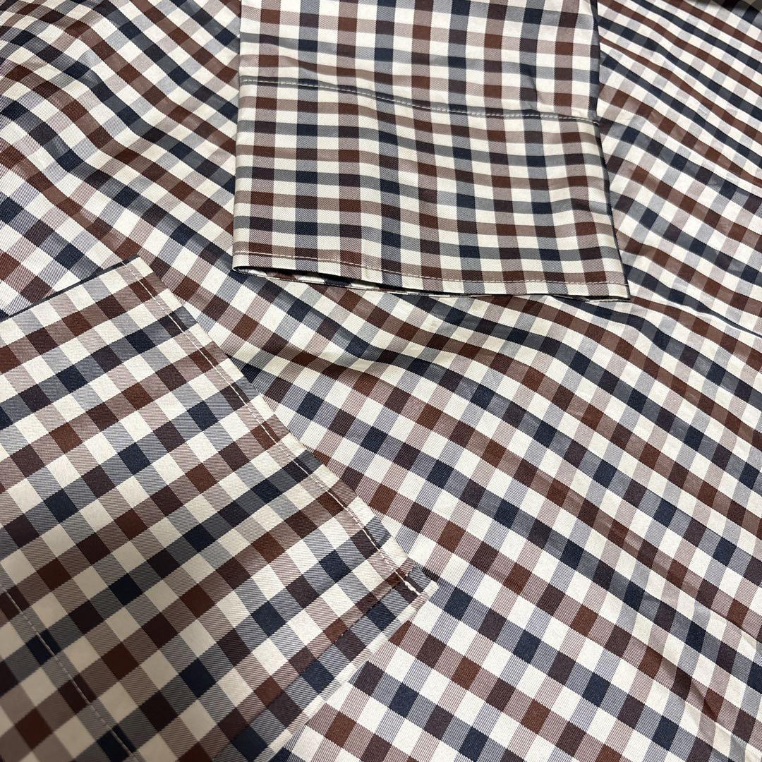 アクアスキュータム Aquascutum クラブチェック レインコート L
