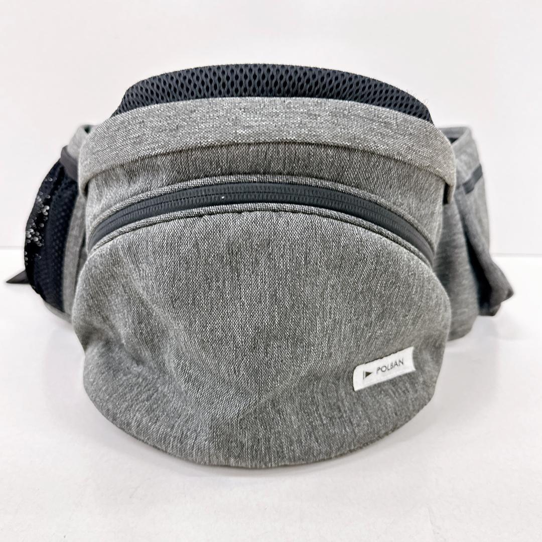 【極美品】POLBAN ADVANCE ヒップシート メランジグレー
