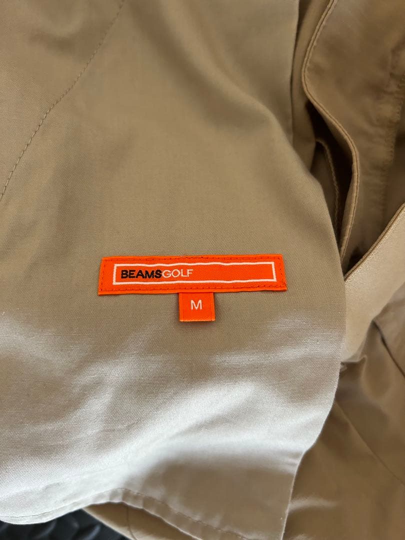 BEAMSGOLF ベージュ パンツ リブ付き裾