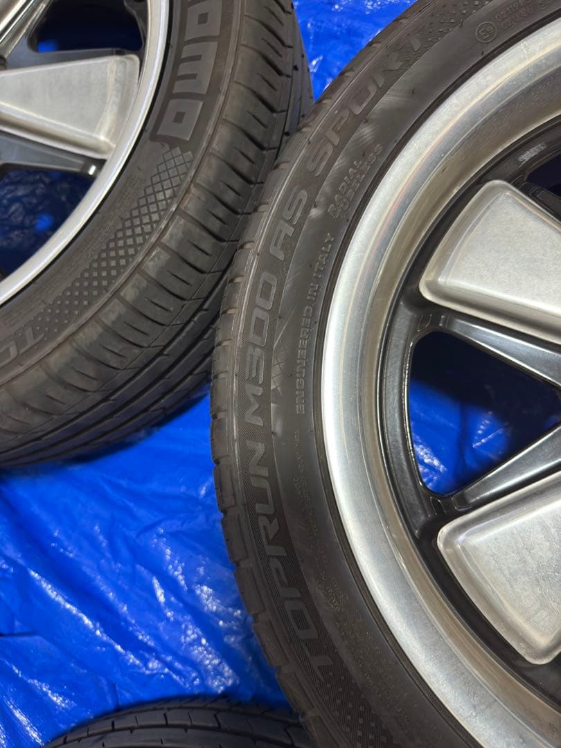 ポルシェ アロイホイール pcd112 MOMOタイヤ　225/45R17