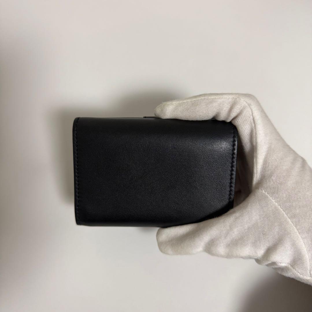 SAINT LAURENT YSLライン オリガミ タイニーウォレット　ブラック
