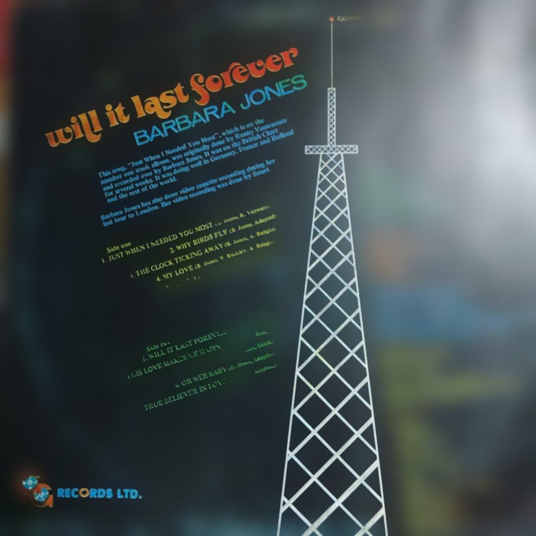 バーバラ・ジョーンズ Will It Last Forever