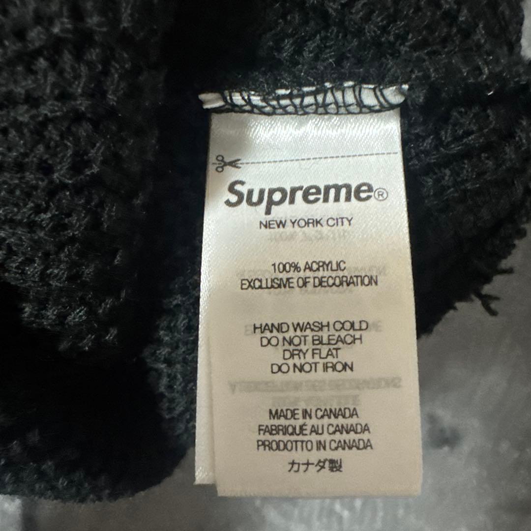 Supreme ブラック ニット帽 正規品