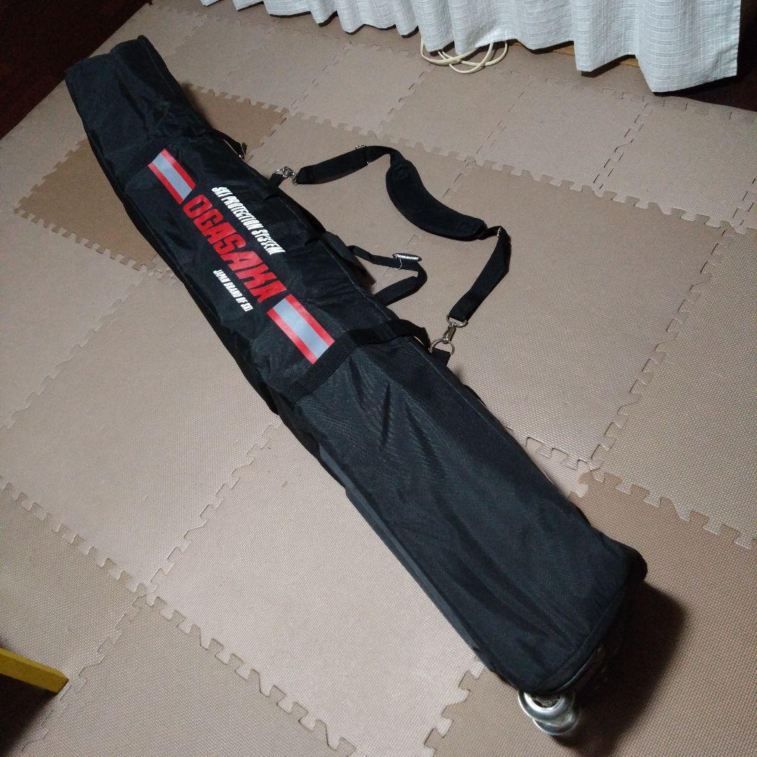 2台用OGASAKA スキー保護バッグ キャスター付き