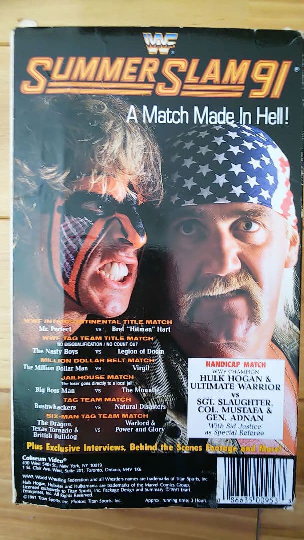 WWF　Summerslam 91　VHS