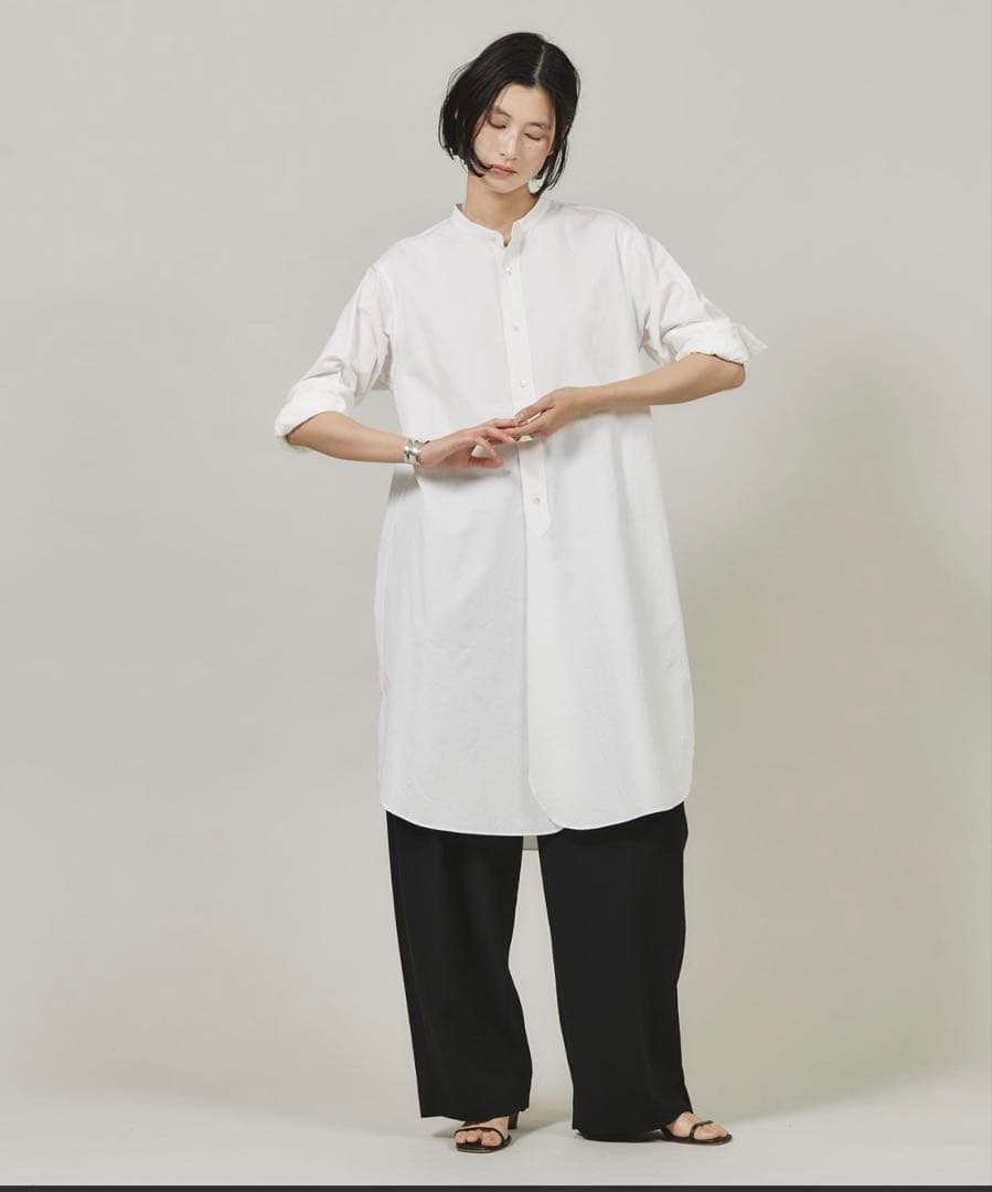 ★美品★ Curensology バンドカラーシャツ ワンピース