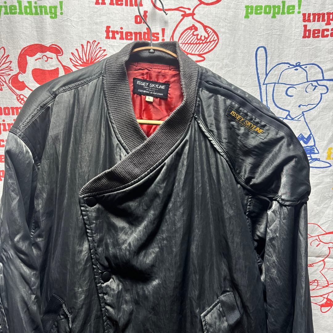 80s ISSEY SKYLINE イッセイミヤケ ボンバージャケット L