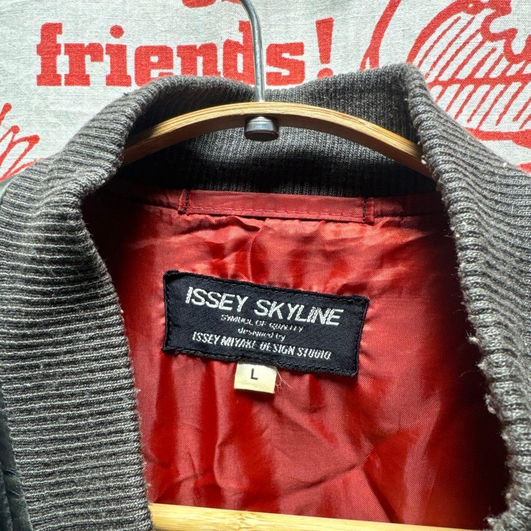 80s ISSEY SKYLINE イッセイミヤケ ボンバージャケット L