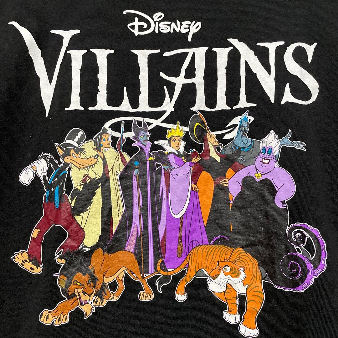 00s Disney VILLAINS Tシャツ L 黒 悪役