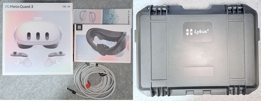 【特注ケース・周辺機器付き・美品】 Quest 3