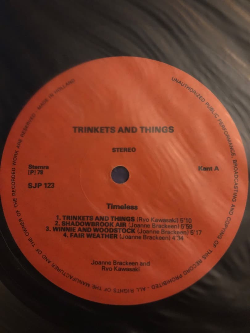 TRINKING AND THINGS/Joanna brackeen/川崎燎