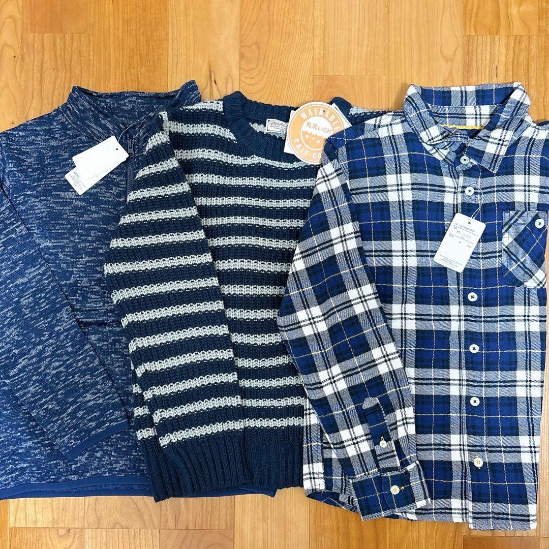 【新品】男の子 秋冬 冬服 長袖 トップス パンツ まとめ売り 140㎝