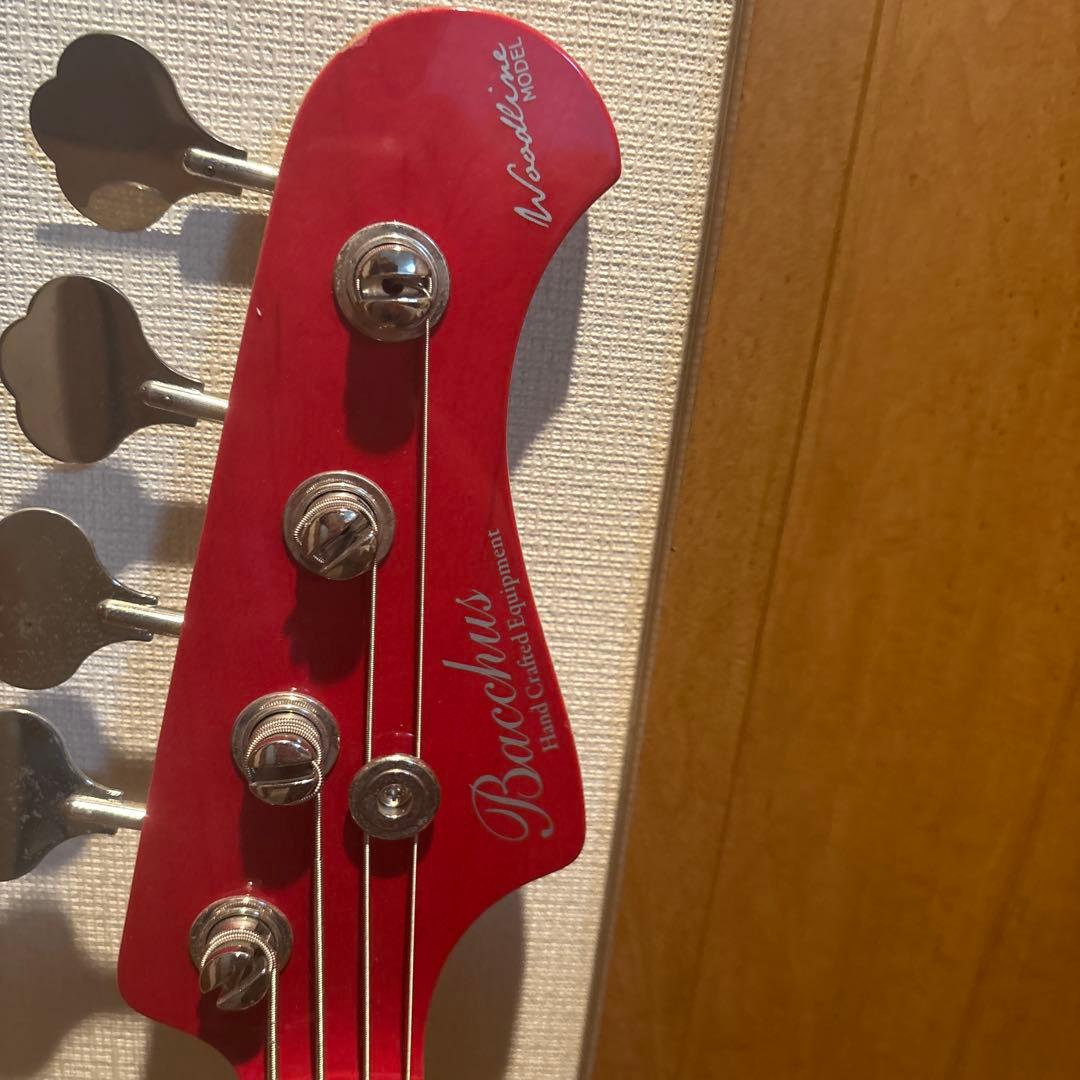 Bacchus Woodline エレキベース レッド
