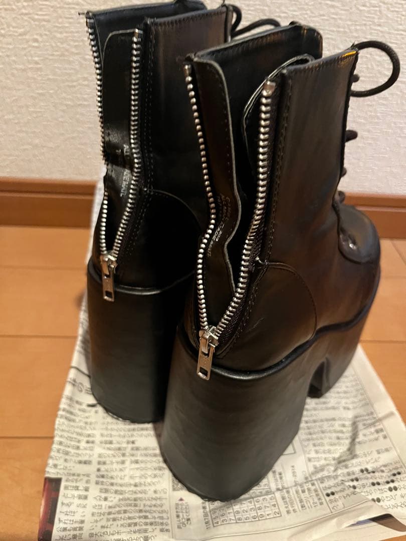 Demonia CAMEL-203 レースアップ 厚底 ショートブーツ
