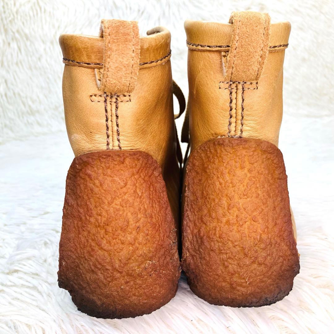 【希少美品】Clarks(UK7)ナタリー ブーツ　レースアップ 異素材サンド