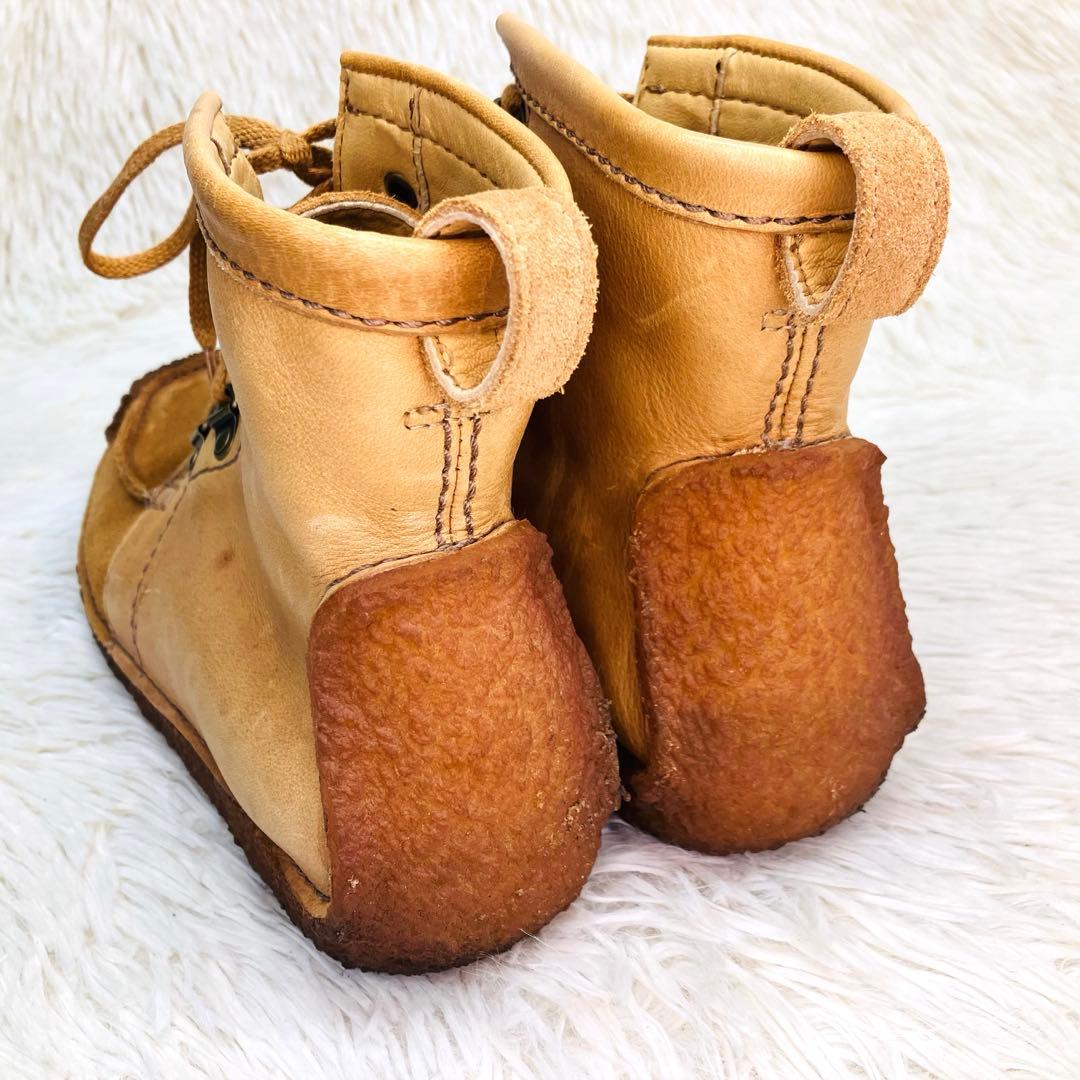 【希少美品】Clarks(UK7)ナタリー ブーツ　レースアップ 異素材サンド