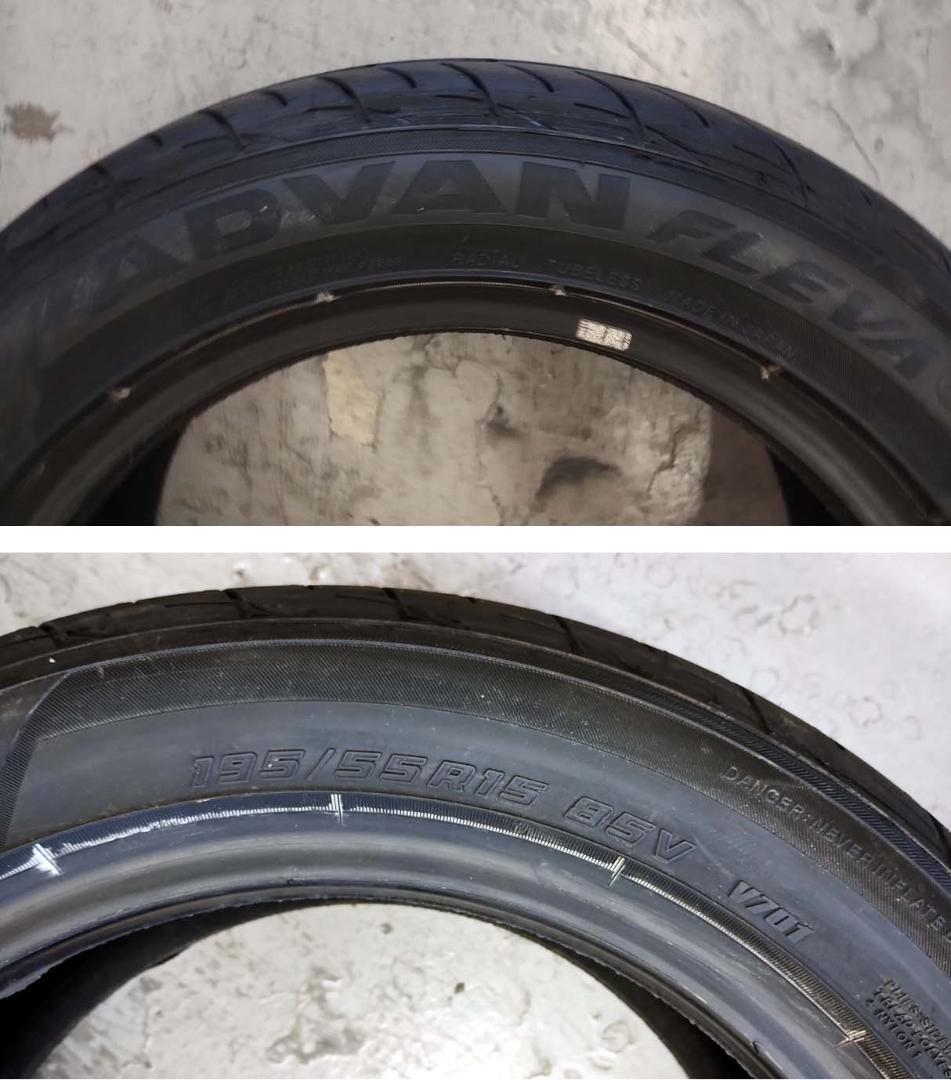 YOKOHAMA ADVAN FLEVA 195/55R15 ジャンク ２本