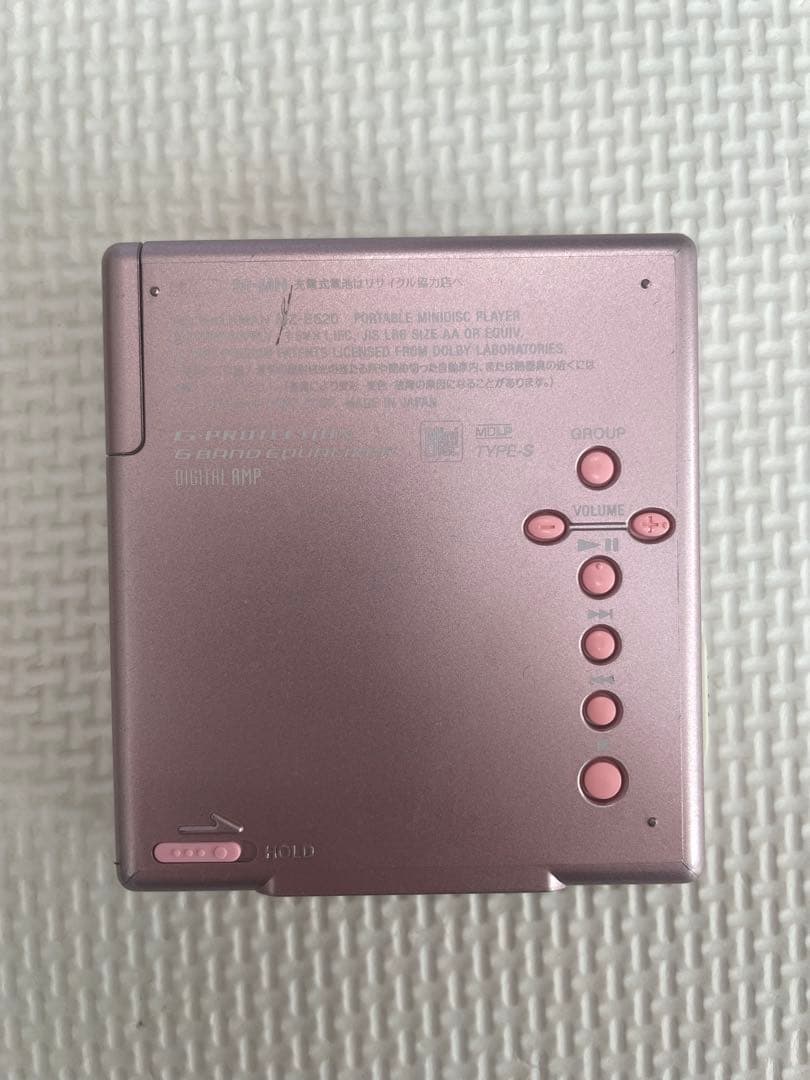 【値引き可能】ソニー　MDウォークマン　SONY MZ-E520 ピンク