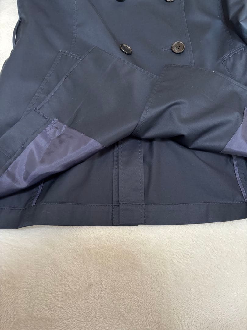 【美品】23区 トレンチコート ネイビー 42 ベルト付き 定番 入学式