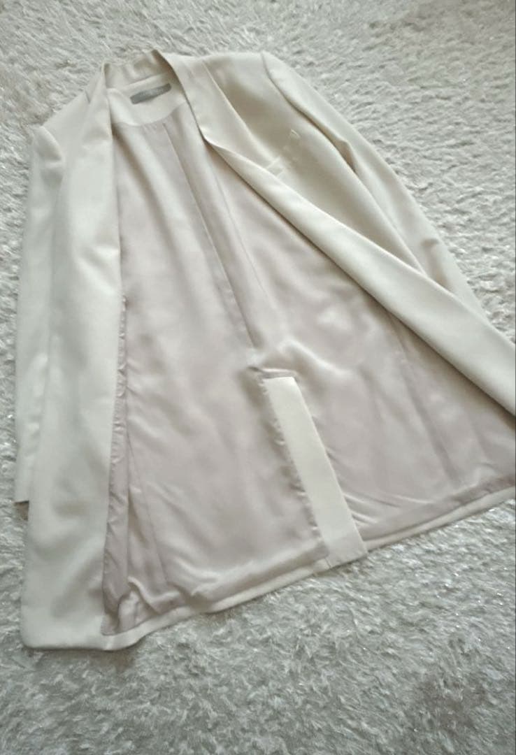 最終SALE【セオリーリュクス】SAXONY SOFT 薄手ウールロングコート