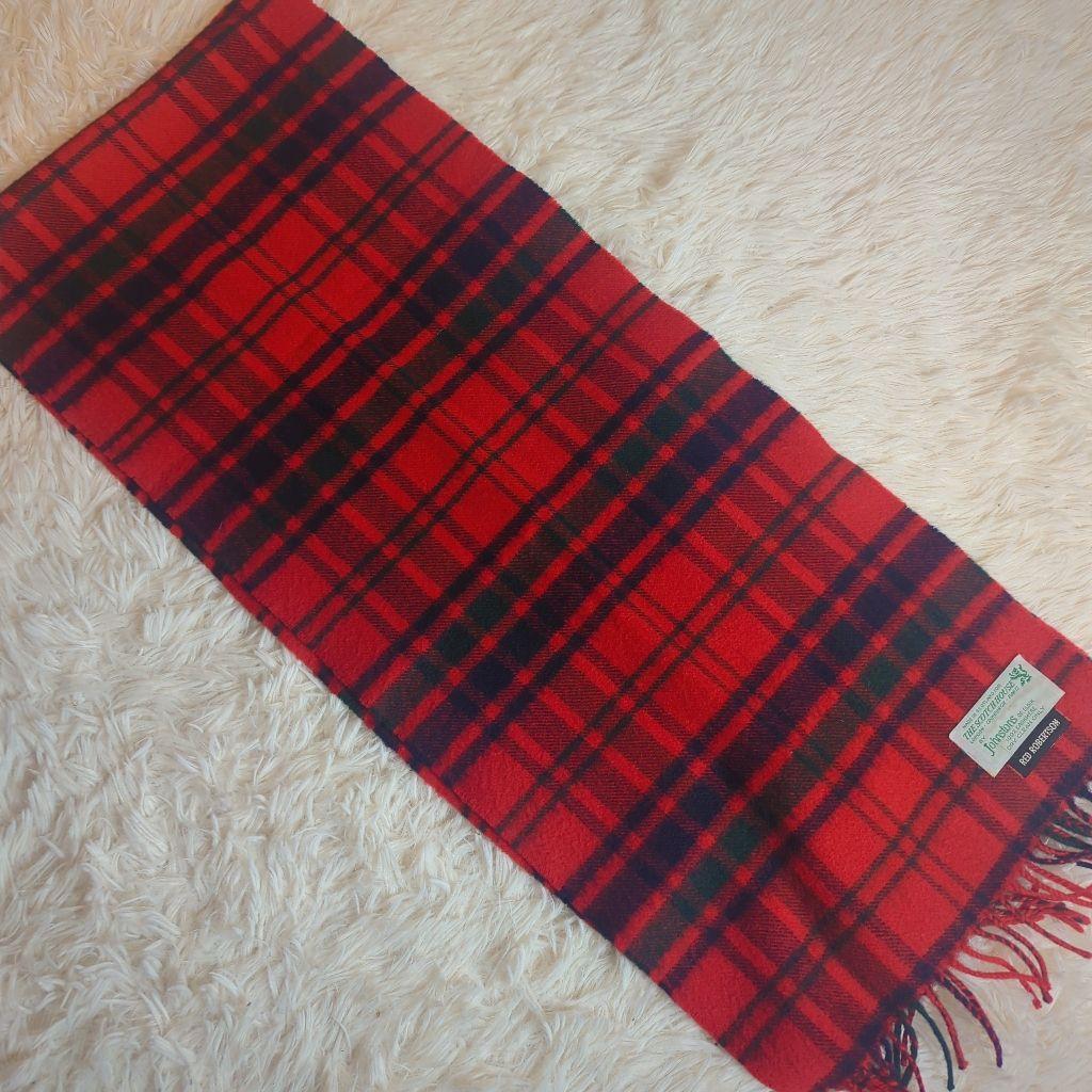 Johnstons of Elgin Cashmere タータンチェック