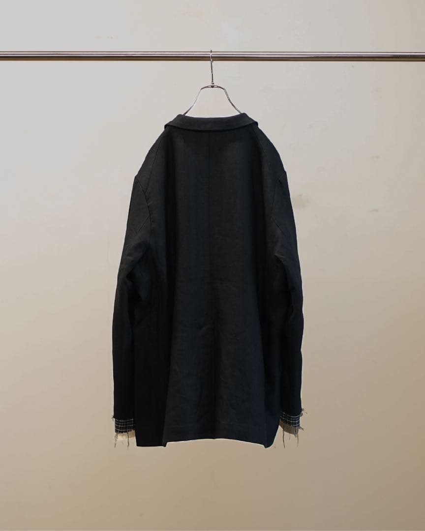 ジャケット・アウター ANCELLM LAYERED TAILORED JACKET(BLACK)