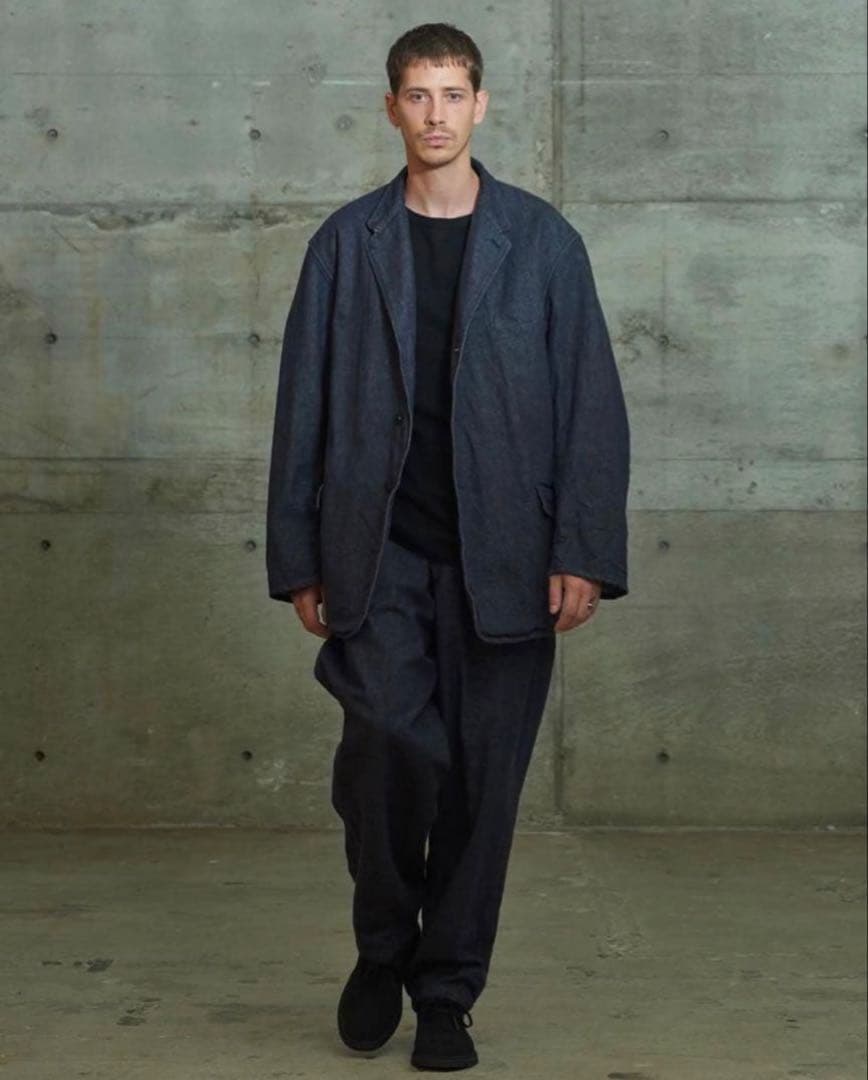 COMOLI 25SS ダークブルー テーラードジャケット　サイズ1