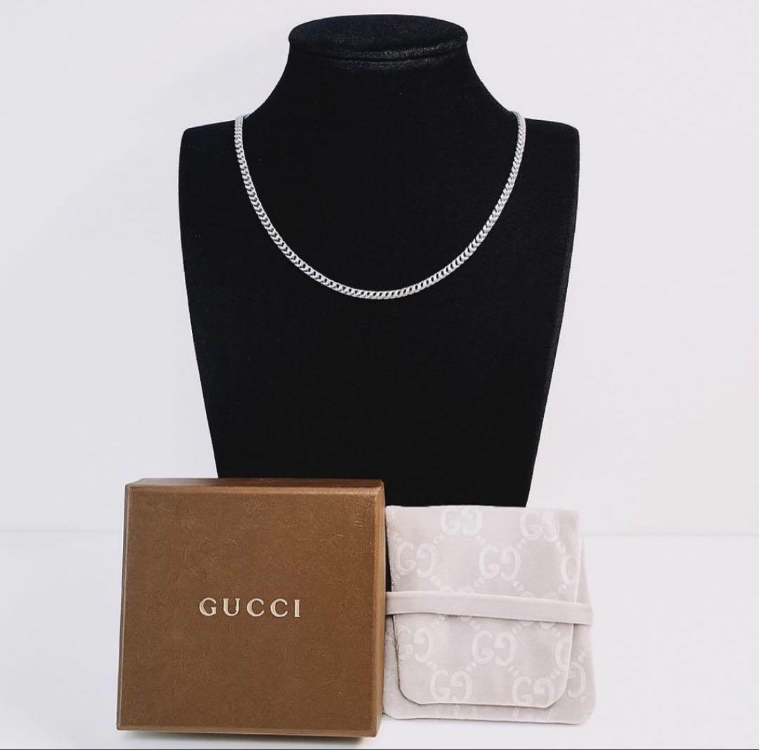 GUCCI 喜平チェーン ネックレス 男女兼用　SV925 3ミリ