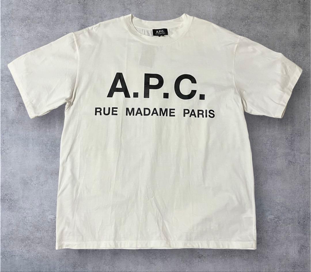 ようすけ【A.P.C 】別注　オーバーサイズ　ロゴプリントTシャツ/XL