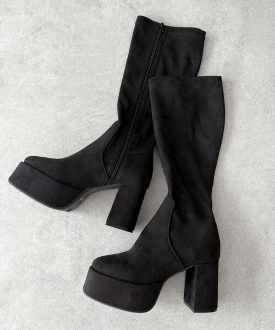 WEGO ストレッチヒールロングブーツ