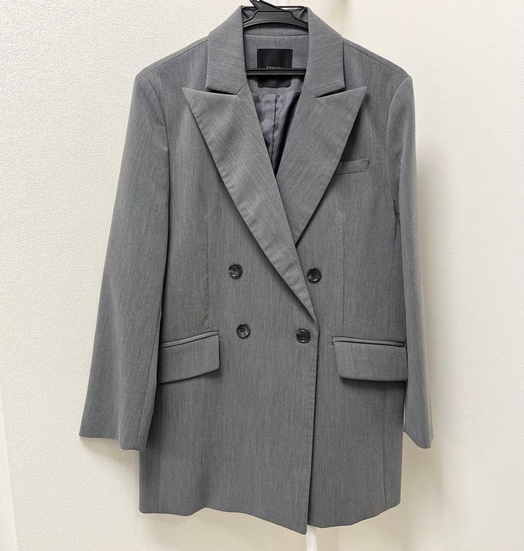 【新品】anuans／ミドルレングスダブルジャケット