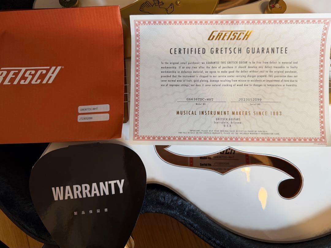 GRETSCH G6636TDC-WHT ホワイトファルコン