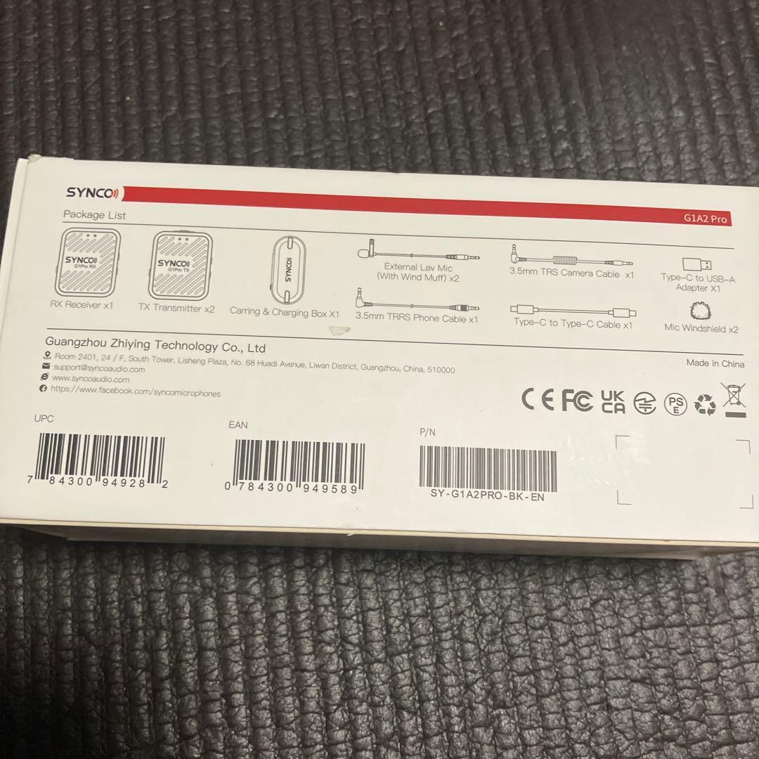 【ほぼ未使用】ワイヤレスマイク SYNCOG1A2 おまけ付き