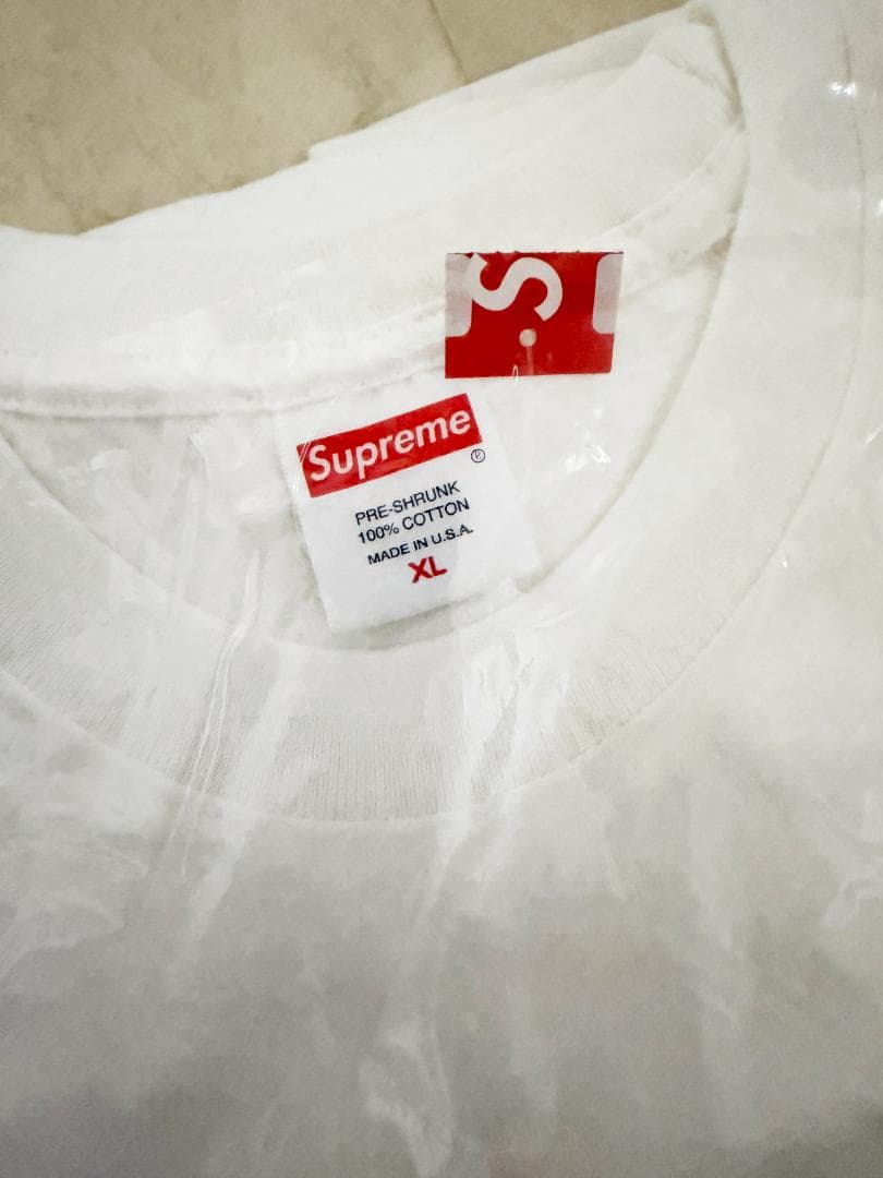 【XL】SUPREME 17AW Nas Tee white