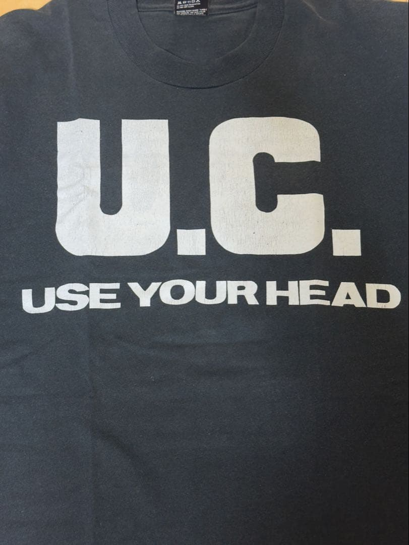トップス UNIFORM CHOICE use your head 90s vintage