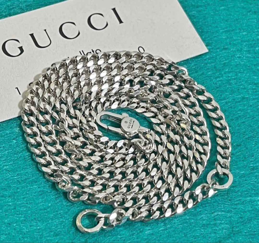 極美品‼️GUCCI 3ミリ　中太喜平チェーンネックレス