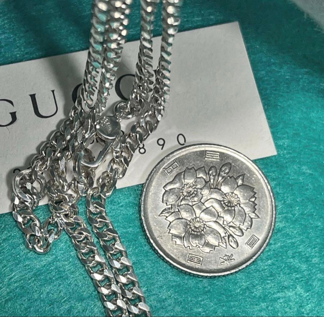 極美品‼️GUCCI 3ミリ　中太喜平チェーンネックレス