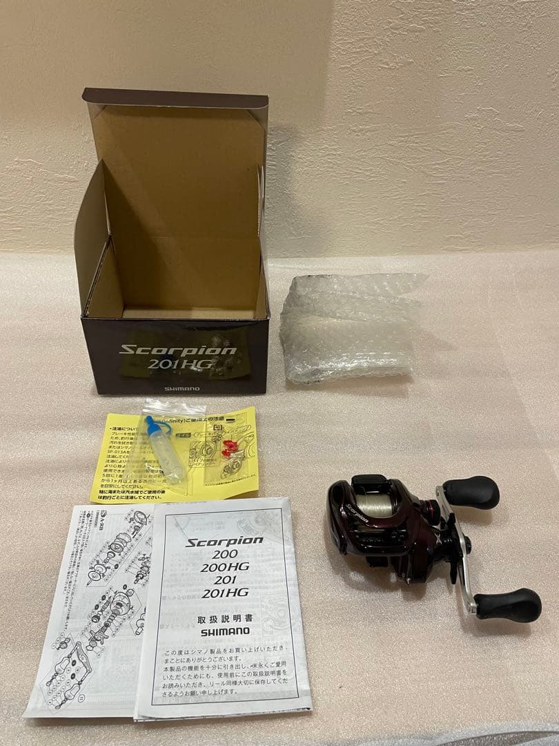 【付属品完備】シマノ 14 スコーピオン 201HG 左ハンドル ハイギア