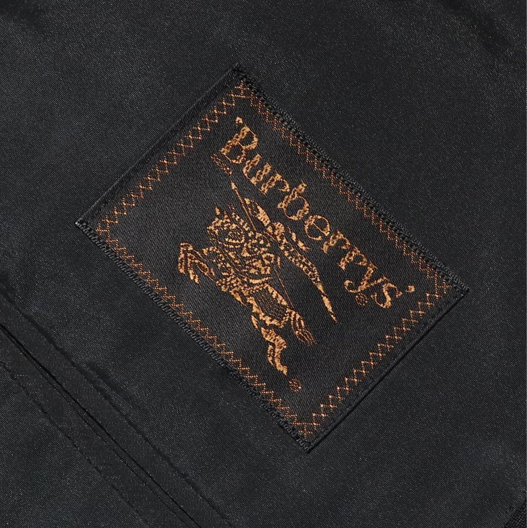 未使用★L★BURBERRY★テーラードジャケット★スーツ★黒★モヘヤ★金タグ